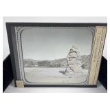Liberty Cap Yellowstone Park Magic Lantern Slide