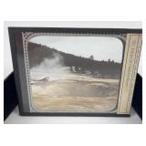 Giantess Geyser Yellowstone Park Lantern Slide