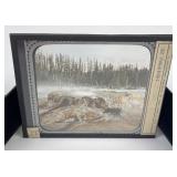 Punch Bowl Yellowstone Park Magic Lantern Slide