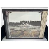 Castle Cone Yellowstone Park Magic Lantern Slide