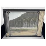 Emerald Pool Yellowstone Park Magic Lantern Slide