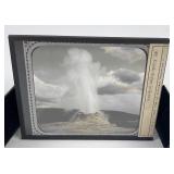 Castle Geyser Yellowstone Park Magic Lantern Slide