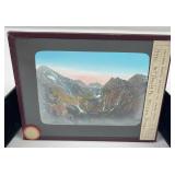 McDonald Peak Glacier Park Magic Lantern Slide
