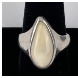 Sterling Silver Montana Elk Tooth Ring
