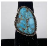 Navajo Turquoise Sterling Silver Ring