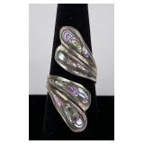Taxco Sterling Silver Abalone Ring