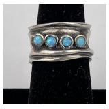 Navajo Sterling Silver Turquoise Ring
