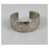 Danny Dennis Haida Indian Sterling Bracelet