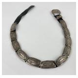Exceptional Sterling Silver Navajo Concho Belt