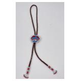 Blackfoot Montana Indian Beaded Bolo Tie