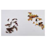 Lot of European Salmon Fishing Flies