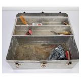 Vintage Fishing Tackle Box and Contents