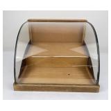 Antique Curved Glass Counter Display Cabinet