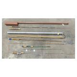 Group of Antique Fishing Rods