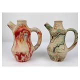 Pair of Nemadji Pottery Pitchers