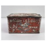 Antique Union Leader Cut Plug Tin