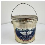 Antique Silverleaf Lard Tin