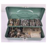 Tackle Box Full of Fishing Reel Parts