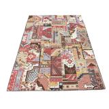 Ankara Dhurrie Rug Persian Oriental Patch Rug