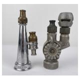 Pair of Vintage Fire Nozzles