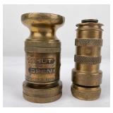 Pair of Vintage Fire Nozzles