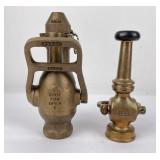 Pair of Vintage Fire Nozzles