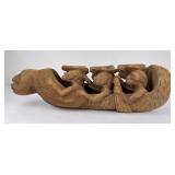 South Pacific Shaman Wood Carving
