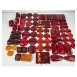 Group of Antique Glass Car Lenses