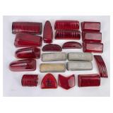 Group of Antique Glass Car Lenses