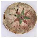 Antique Plains Indian Painted War Drum