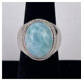 Sterling Silver Persian Turquoise Ring