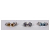 3 Sets of Judith Ripka Earrings