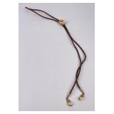 14k Yellow Gold Montana Elk Tooth Bolo Tie