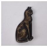 Sterling Silver Cat Brooch