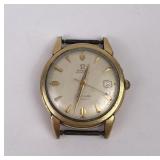 14k Gold Filled Omega Seamaster Calendar Watch