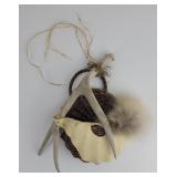 Indian Made Deer Horn Basket