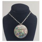 Taxco Sterling Silver Abalone Necklace