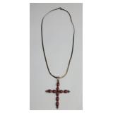 Taxco Mexico Sterling Silver Gemstone Necklace