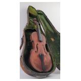 Antique American Folk Art Oak Violin