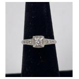 Antique Platinum and Diamond Ring