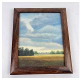 Montana Landscape Oil on Board Painting