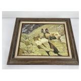 Terry Swanton Bateman Bighorn Sheep Oil on Canvas