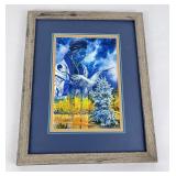 Montana Indian Watercolor Painting