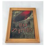 Vintage Led Zeppelin Woodblock Print Poster