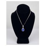 Sterling Silver Lapis Lazuli Necklace