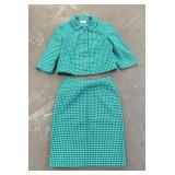 Vintage Pendleton Wool Skirt Blazer Set