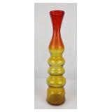 Mid Century Blenko Glass Vase Tangerine