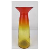 Mid Century Blenko Glass Tangerine Vase