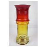Mid Century Blenko Glass Tangerine Vase