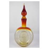 Mid Century Blenko Glass Tangerine Decanter